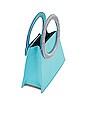 view 4 of 5 Small Trapezio Bag in Turquoise