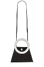 view 5 of 5 Trapezio Small Bag in Black & Crystal