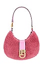 view 1 of 4 Cindy Shearling Baguette Bag in Shearling Pink