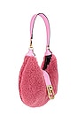 view 3 of 4 Cindy Shearling Baguette Bag in Shearling Pink