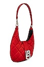 view 3 of 4 Cindy Baguette Bag in Satin Matellasse Red & Strass Crystal