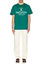 view 4 of 4 The NYC Tequila & Tennis Tee in Green & White