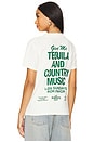 view 1 of 5 THE TEQUILA & COUNTRY MUSIC 티셔츠 in Bone & Green