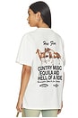 view 1 of 4 CAMISETA THE HELL OF A RIDE in Blanc White