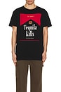 view 3 of 4 The Tequila Kills Tee in Black & Red