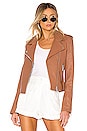 view 1 of 4 Kas Modern Biker Jacket in Nude