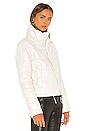 view 3 of 5 Cay Cropped Leather Puffer Jacket in Pearl White