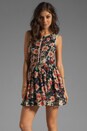 view 1 of 6 Floral Tank Mini Dress in Navy & Blush