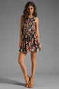 view 2 of 6 Floral Tank Mini Dress in Navy & Blush