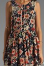 view 5 of 6 Floral Tank Mini Dress in Navy & Blush