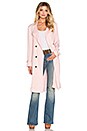 view 1 of 5 Soft Cupro Trench Coat in Pink