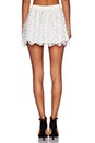 view 3 of 4 High Waisted Lace Skirt in White