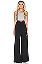 view 1 of 3 Wide-Leg Suspender Jumpsuit in Black