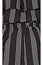 view 6 of 6 Striped Off Shoulder Romper in Black & White Stripes