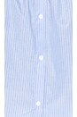 view 5 of 5 Off Shoulder Top in Powder Blue Stripes