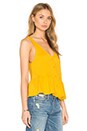 view 2 of 4 Button Front Tank in Mango