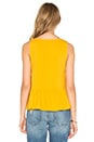view 3 of 4 Button Front Tank in Mango