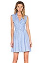 view 1 of 4 Button Up Dress in Pinstripe