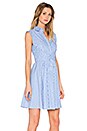 view 2 of 4 Button Up Dress in Pinstripe