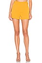 view 1 of 4 Diane Pleated Shorts in Mustard