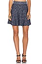 view 1 of 3 Vassar Flare Skirt in Blue