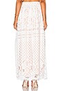 view 3 of 4 Lace Maxi Skirt in White