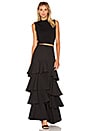 view 4 of 4 Liane Ruffled Skirt in Black