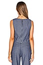 view 3 of 4 TOP CROPPED BOXED in Dark Chambray