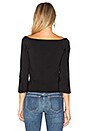 view 3 of 4 Day Trip Off the Shoulder Top in Black