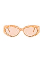 view 1 of 3 LUNETTES DE SOLEIL AURORA in Satin