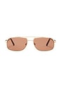 view 1 of 3 Evangaline Sunglasses in Coffee