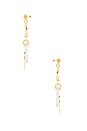 view 2 of 2 Linked Circle Earring in Gold
