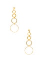 view 1 of 2 BOUCLES D'OREILLES CASCADING CIRCLES in Gold