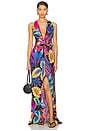 view 1 of 3 Neon Nights Maxi Dress in Multicolor
