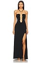view 1 of 3 Inner Circle Halter Long Dress in Black