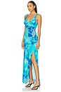 view 2 of 3 Plunge Long Dress in Multicolor