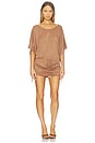 view 1 of 4 South Beach Dress in Brown Story