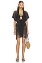 view 1 of 4 Caught Up Short Caftan in Black