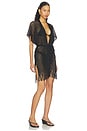 view 3 of 4 Caught Up Short Caftan in Black