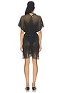 view 4 of 4 Caught Up Short Caftan in Black