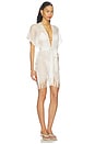 view 3 of 4 Caught Up Short Caftan in Off White