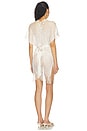 view 4 of 4 Caught Up Short Caftan in Off White