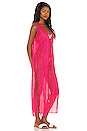 view 3 of 5 Open Slit Tunic in Fuchsia