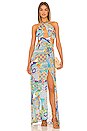 view 1 of 3 Halter Cut Out Maxi Dress in Amalfi