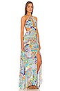 view 2 of 3 Halter Cut Out Maxi Dress in Amalfi