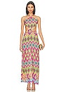 view 1 of 5 Miami Sorbet Cut Out Long Dress in Multicolor