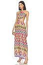 view 3 of 5 Miami Sorbet Cut Out Long Dress in Multicolor