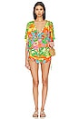 view 1 of 3 Palm Breeze Cabana V Neck Dress in Multicolor