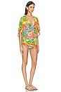 view 2 of 3 Palm Breeze Cabana V Neck Dress in Multicolor