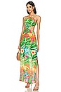 view 1 of 4 Palm Breeze Cut Out Long Dress in Multicolor